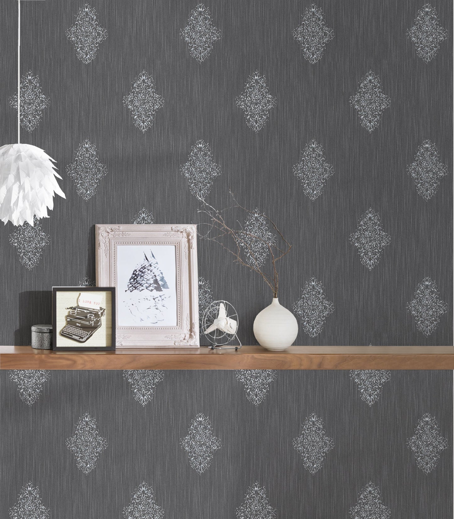 Architects Paper Luxury wallpaper Vlies-Textiltapete Braun Silber 10,05 m x 0,53 m