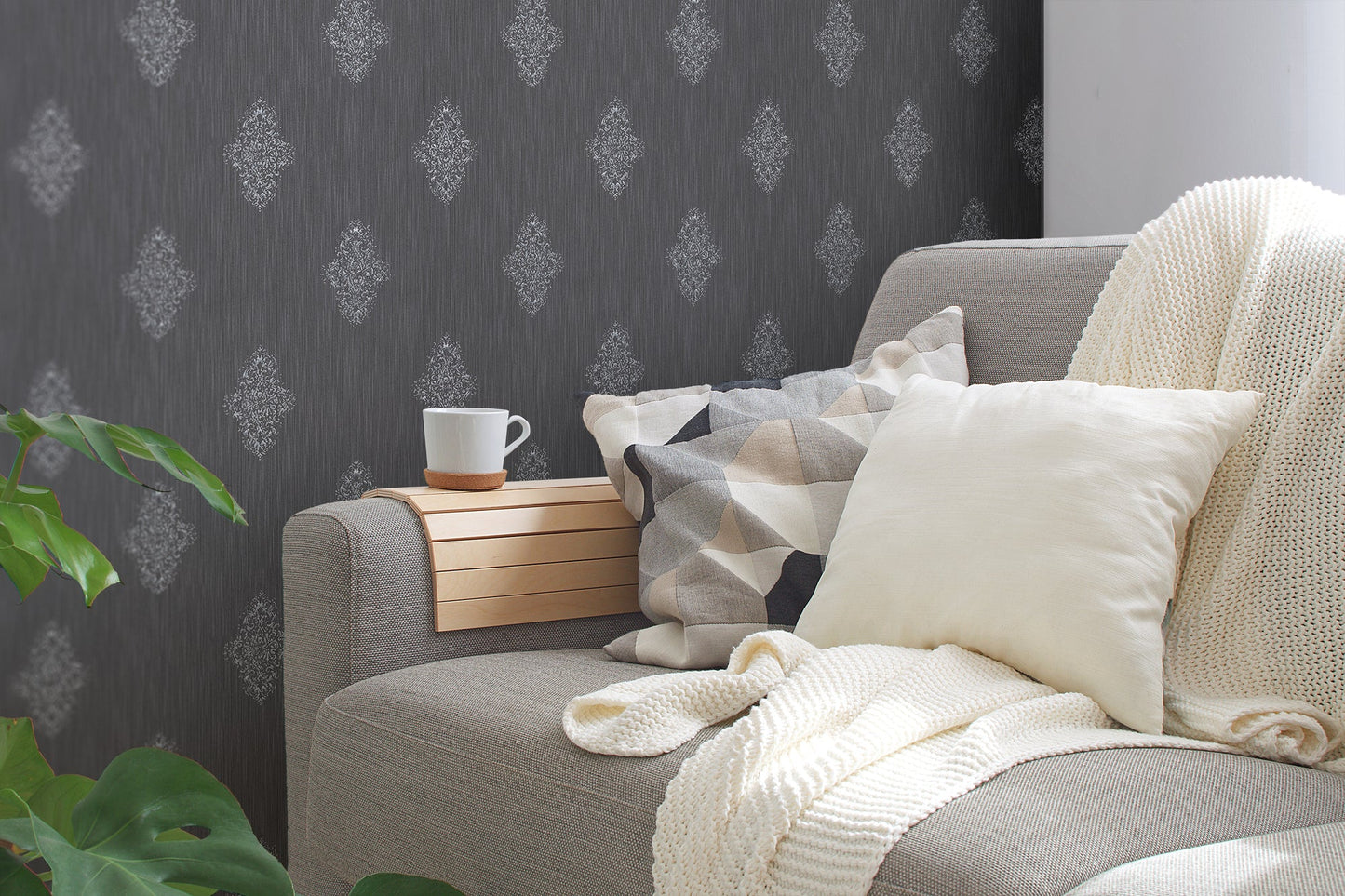Architects Paper Luxury wallpaper Vlies-Textiltapete Braun Silber 10,05 m x 0,53 m