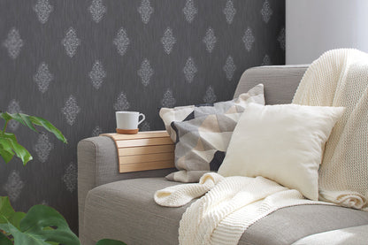 Architects Paper Luxury wallpaper Vlies-Textiltapete Braun Silber 10,05 m x 0,53 m