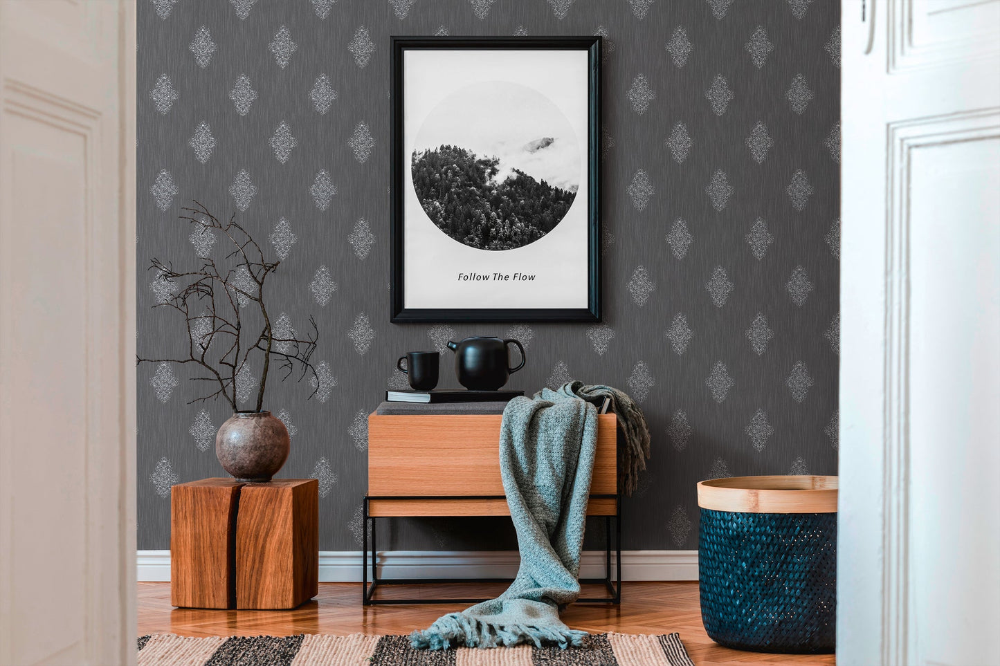 Architects Paper Luxury wallpaper Vlies-Textiltapete Braun Silber 10,05 m x 0,53 m