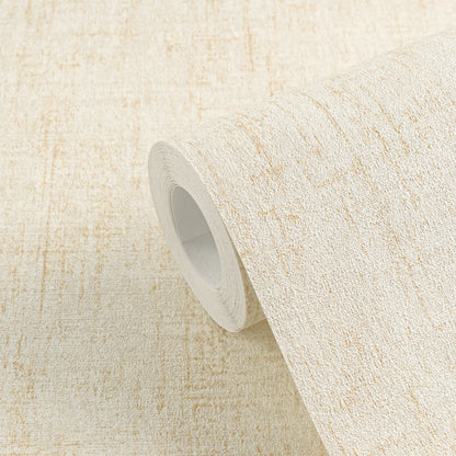 Mustertapete Vintage-Gewebe Beige - 10,05 m x 0,53 m