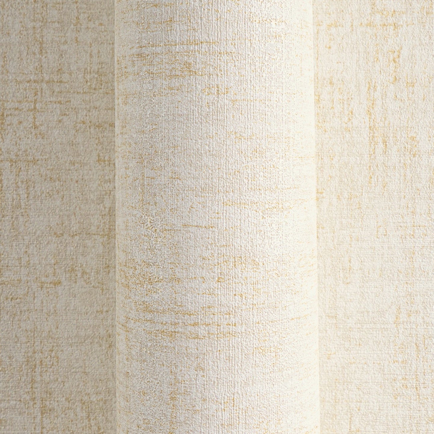 Mustertapete Vintage-Gewebe Beige - 10,05 m x 0,53 m