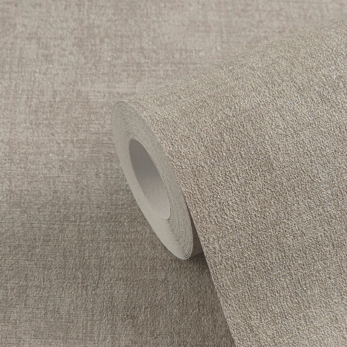 Mustertapete Vintage-Gewebe Taupe - 10,05 m x 0,53 m