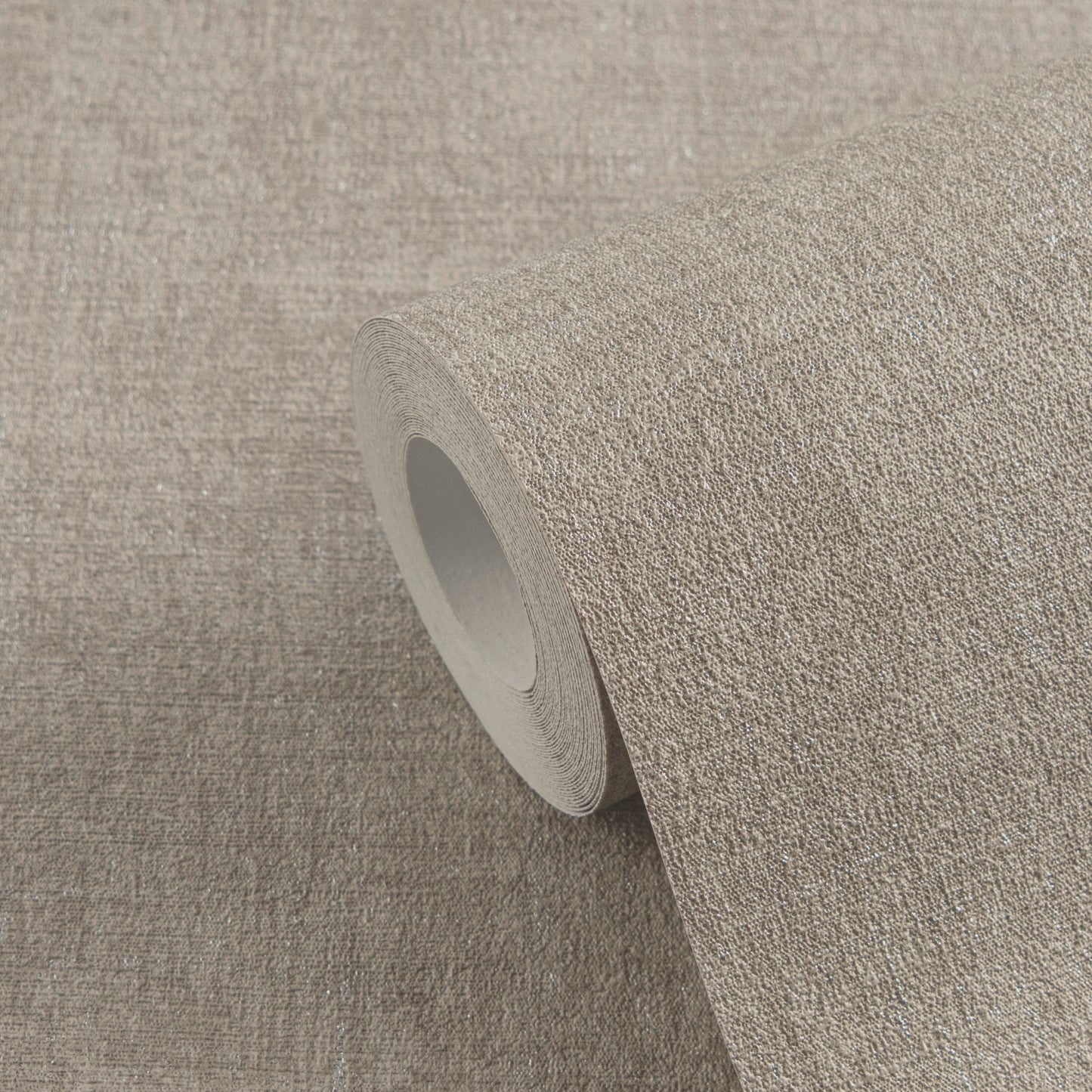 Mustertapete Vintage-Gewebe Taupe - 10,05 m x 0,53 m