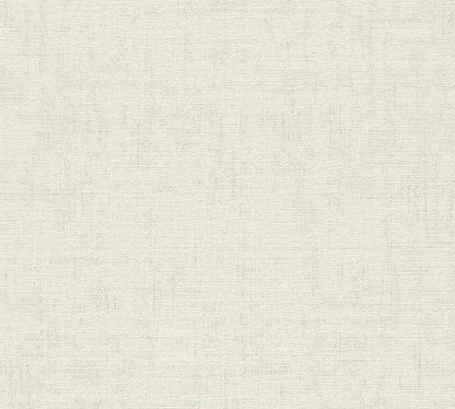 Mustertapete Vintage-Gewebe Cremeweiß - 10,05 m x 0,53 m