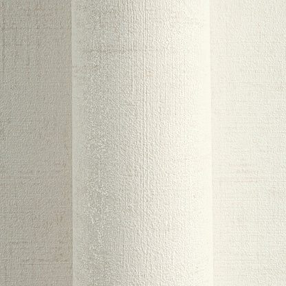 Mustertapete Vintage-Gewebe Cremeweiß - 10,05 m x 0,53 m