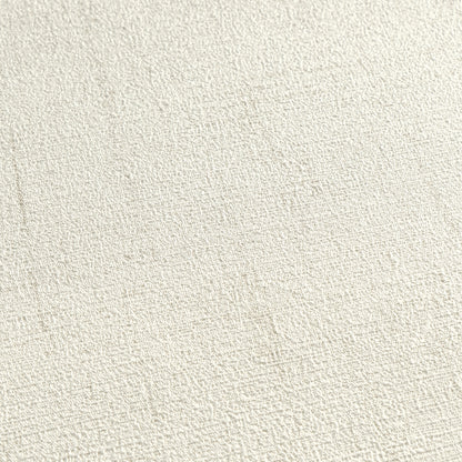 Mustertapete Vintage-Gewebe Cremeweiß - 10,05 m x 0,53 m