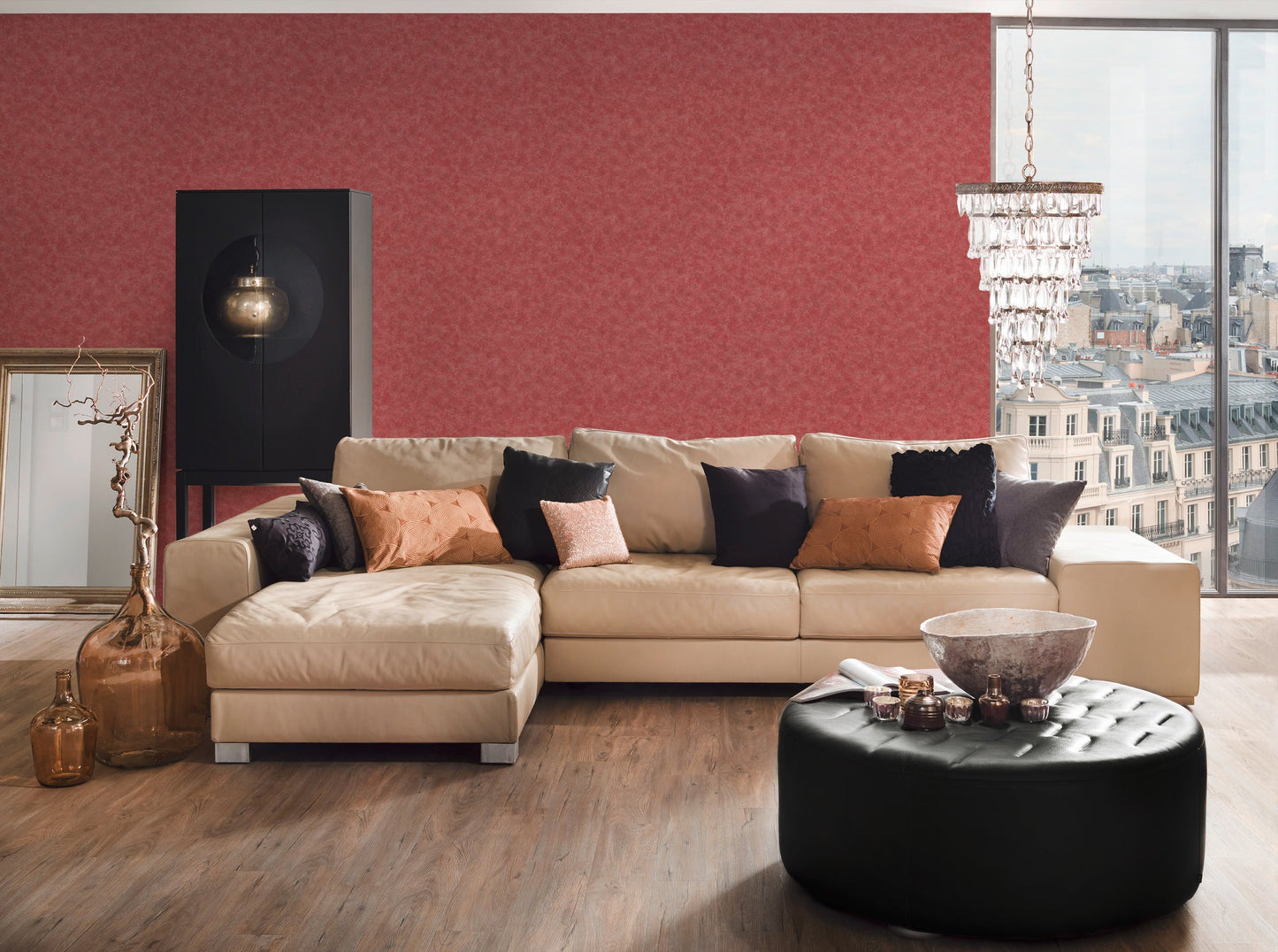 Architects Paper Luxury wallpaper Vinyl-Vliestapete Rot 10,05 m x 0,53 m