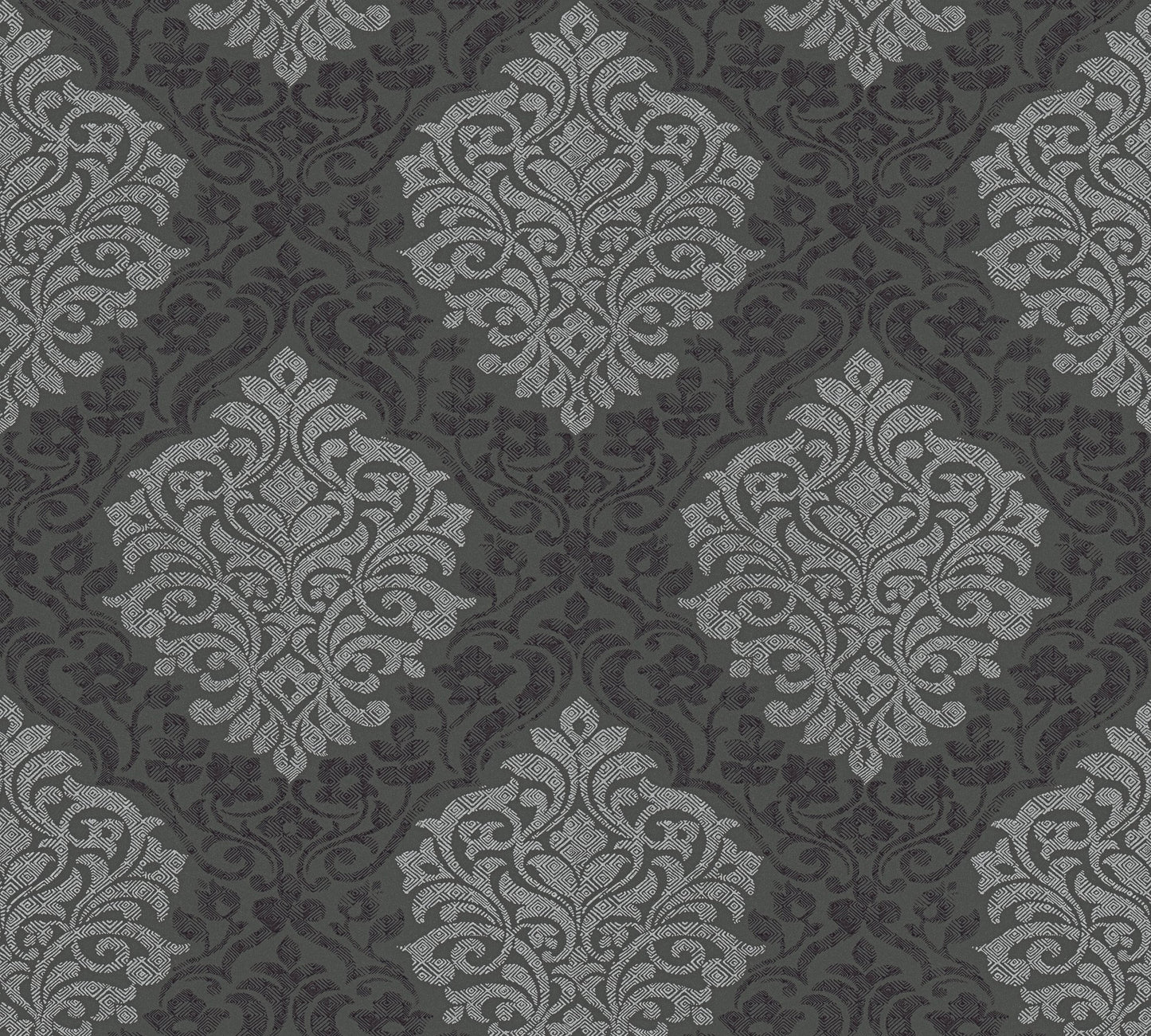 Architects Paper Alpha Direktdruck-Vliestapete Schwarz Silber Grau 10,05 m x 0,53 m