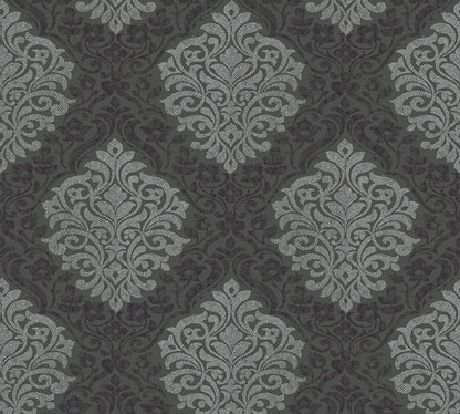 Architects Paper Alpha Direktdruck-Vliestapete Schwarz Silber Grau 10,05 m x 0,53 m