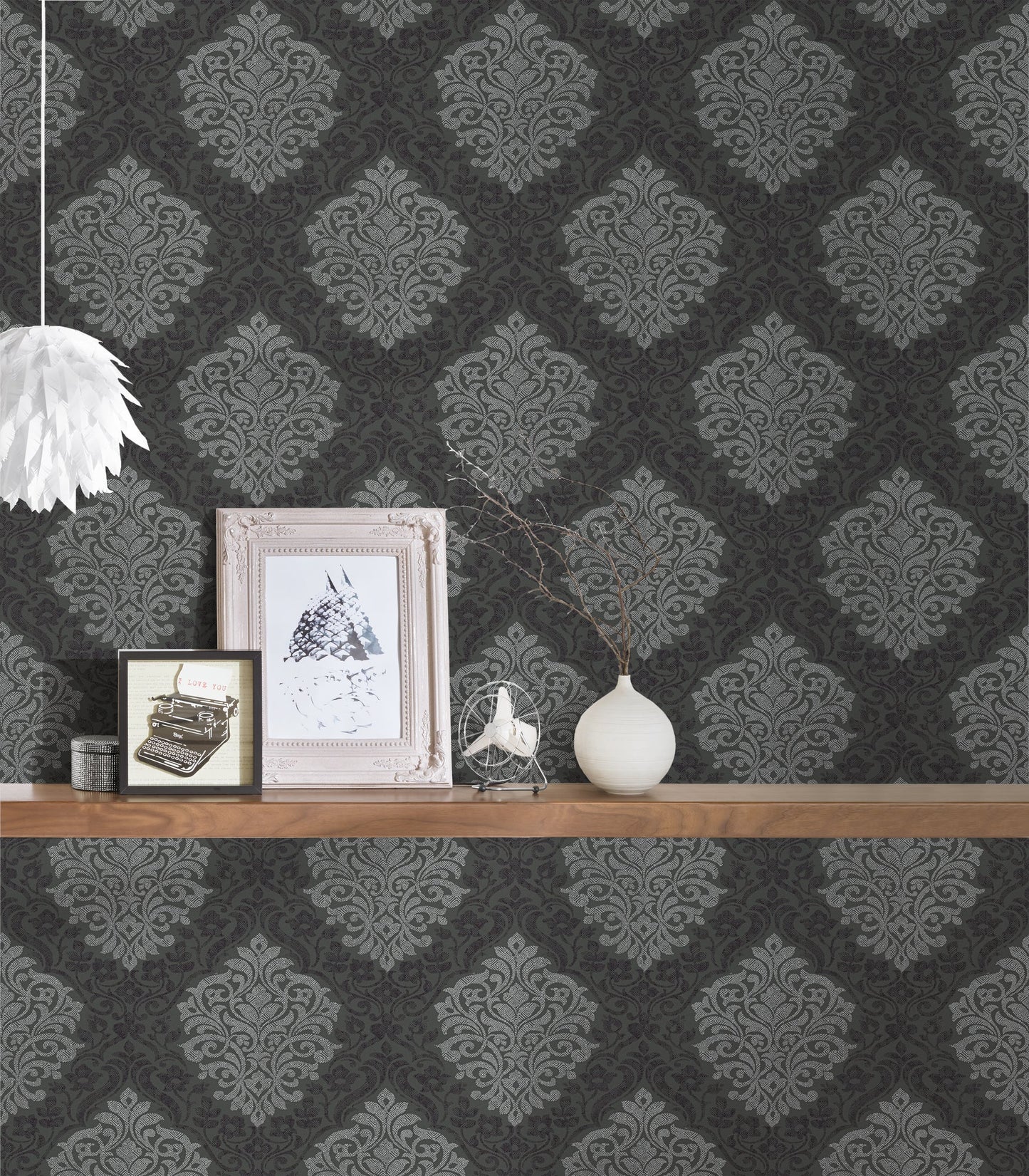 Architects Paper Alpha Direktdruck-Vliestapete Schwarz Silber Grau 10,05 m x 0,53 m