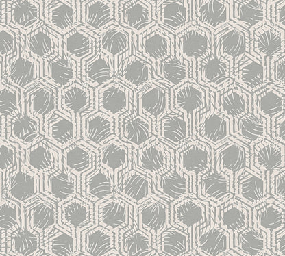 Architects Paper Alpha Direktdruck-Vliestapete Silber Beige 10,05 m x 0,53 m