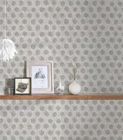 Architects Paper Alpha Direktdruck-Vliestapete Silber Beige 10,05 m x 0,53 m