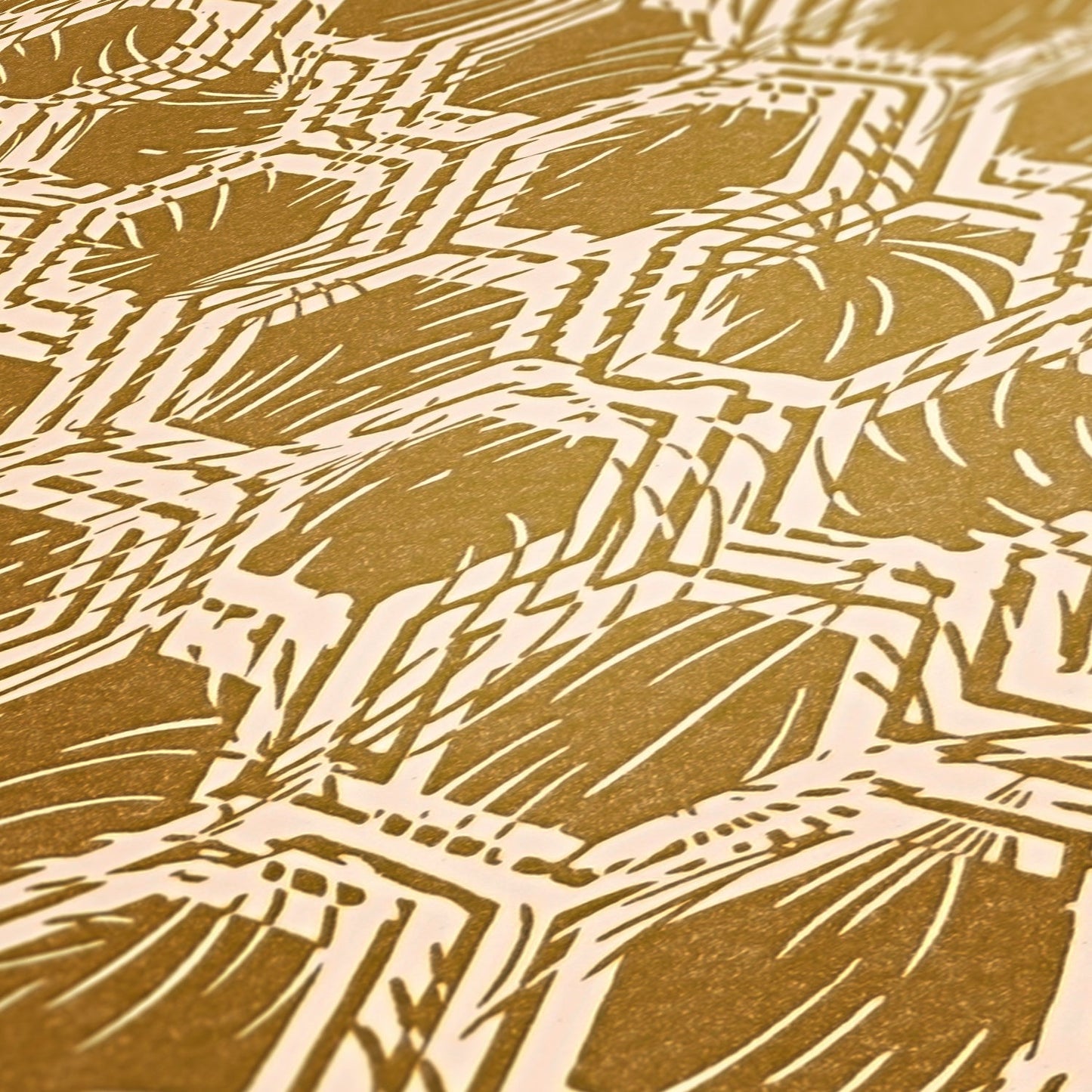 Architects Paper Alpha Direktdruck-Vliestapete Gold Beige 10,05 m x 0,53 m