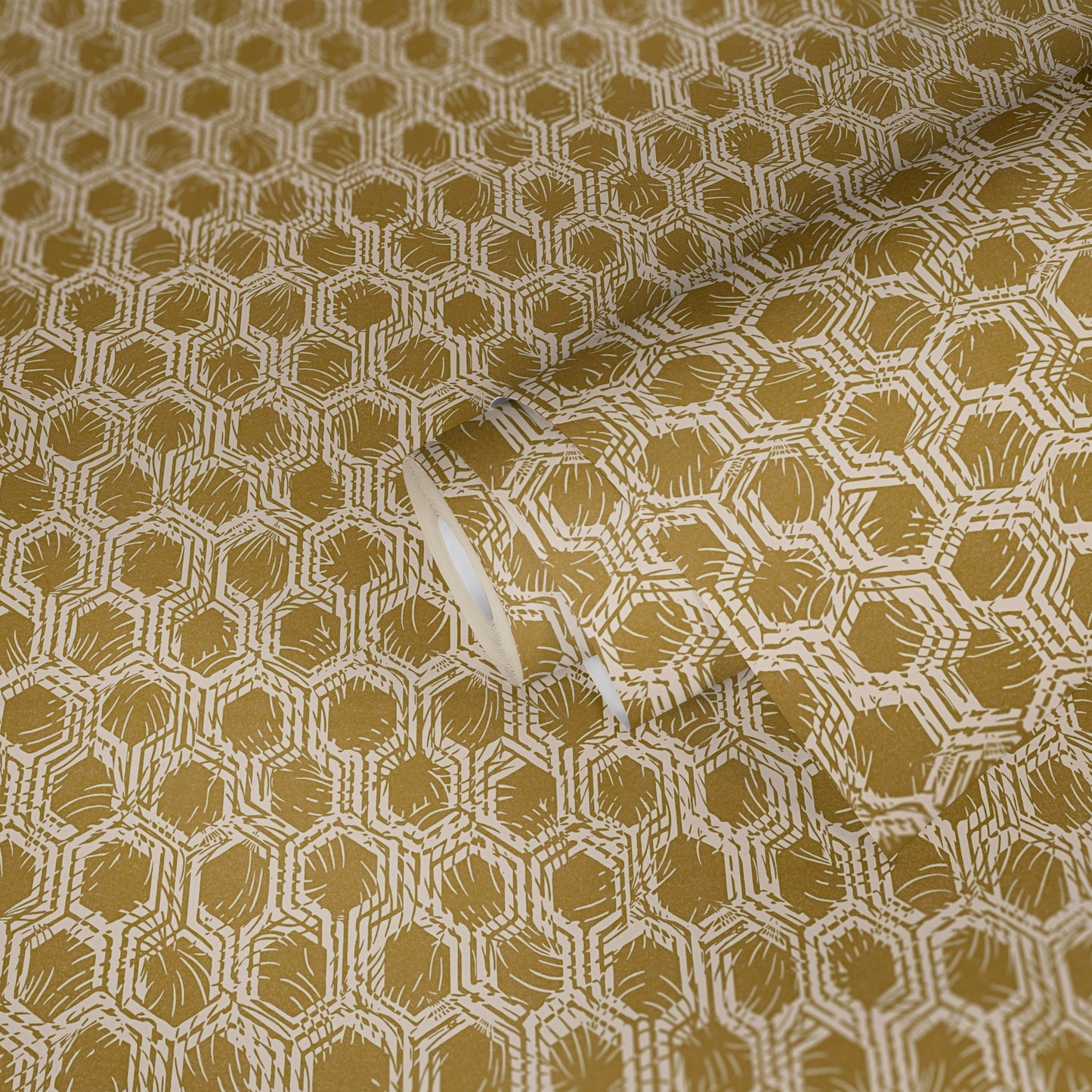 Architects Paper Alpha Direktdruck-Vliestapete Gold Beige 10,05 m x 0,53 m