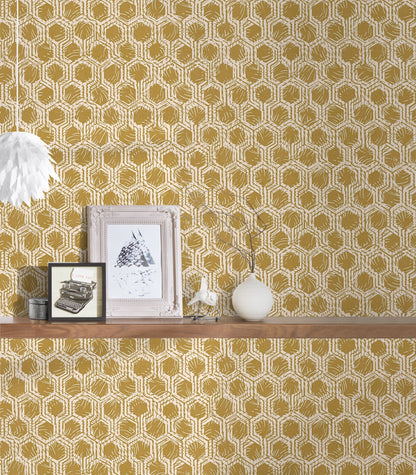 Architects Paper Alpha Direktdruck-Vliestapete Gold Beige 10,05 m x 0,53 m