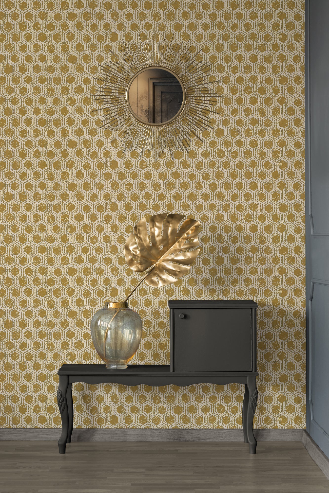 Architects Paper Alpha Direktdruck-Vliestapete Gold Beige 10,05 m x 0,53 m