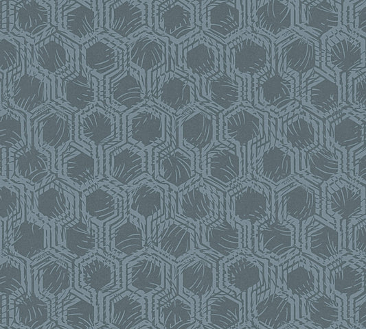 Architects Paper Alpha Direktdruck-Vliestapete Blau Silber 10,05 m x 0,53 m