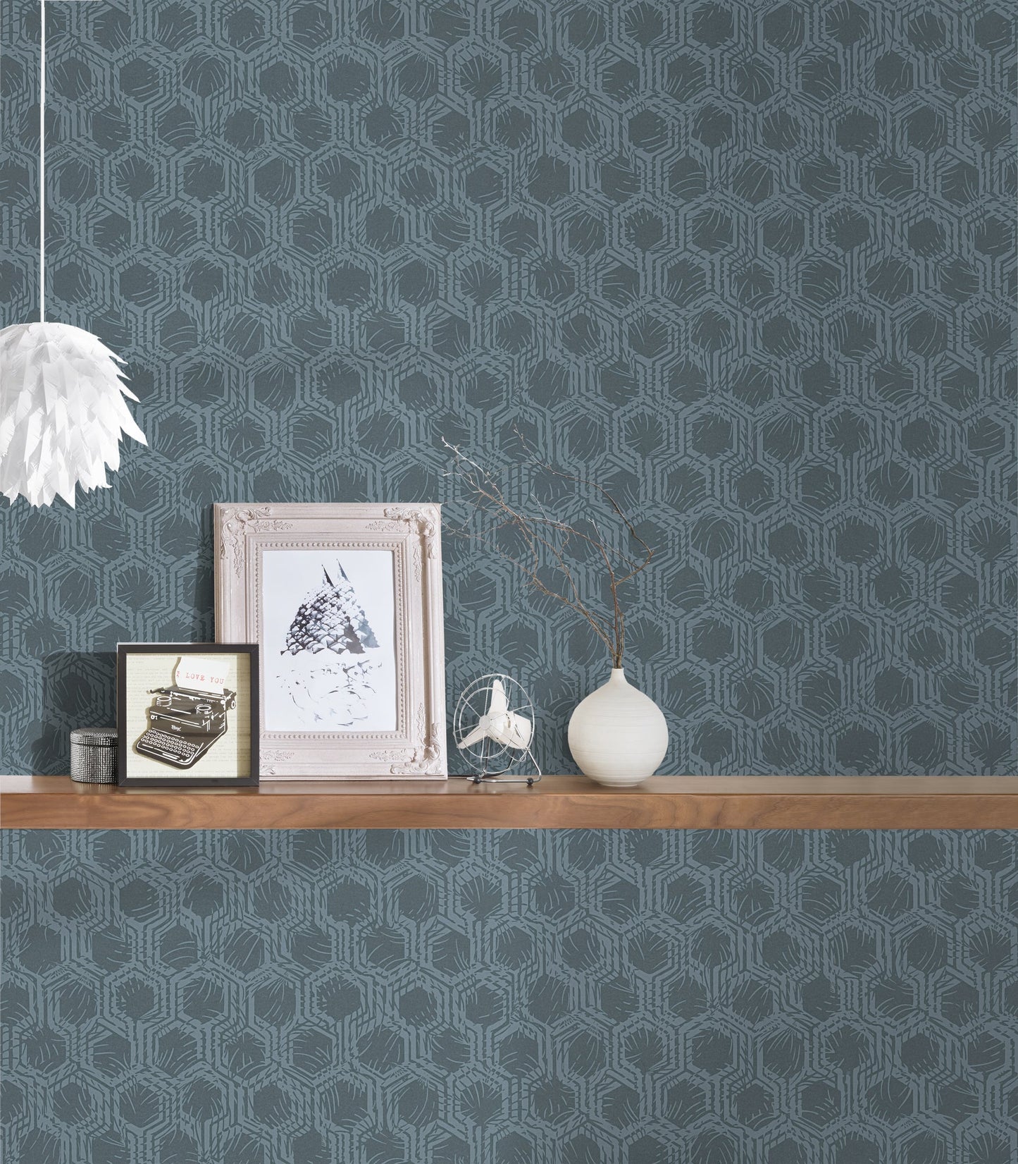 Architects Paper Alpha Direktdruck-Vliestapete Blau Silber 10,05 m x 0,53 m