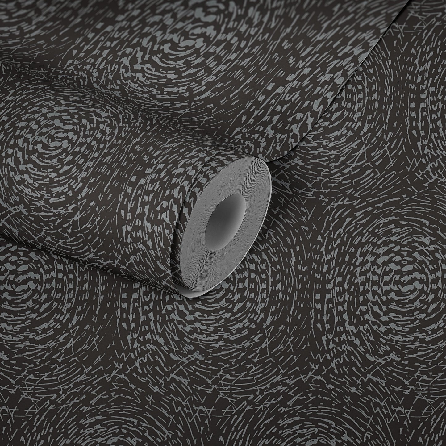 Architects Paper Alpha Kreisdesign Vliestapete Schwarz Silber 10,05 m x 0,53 m