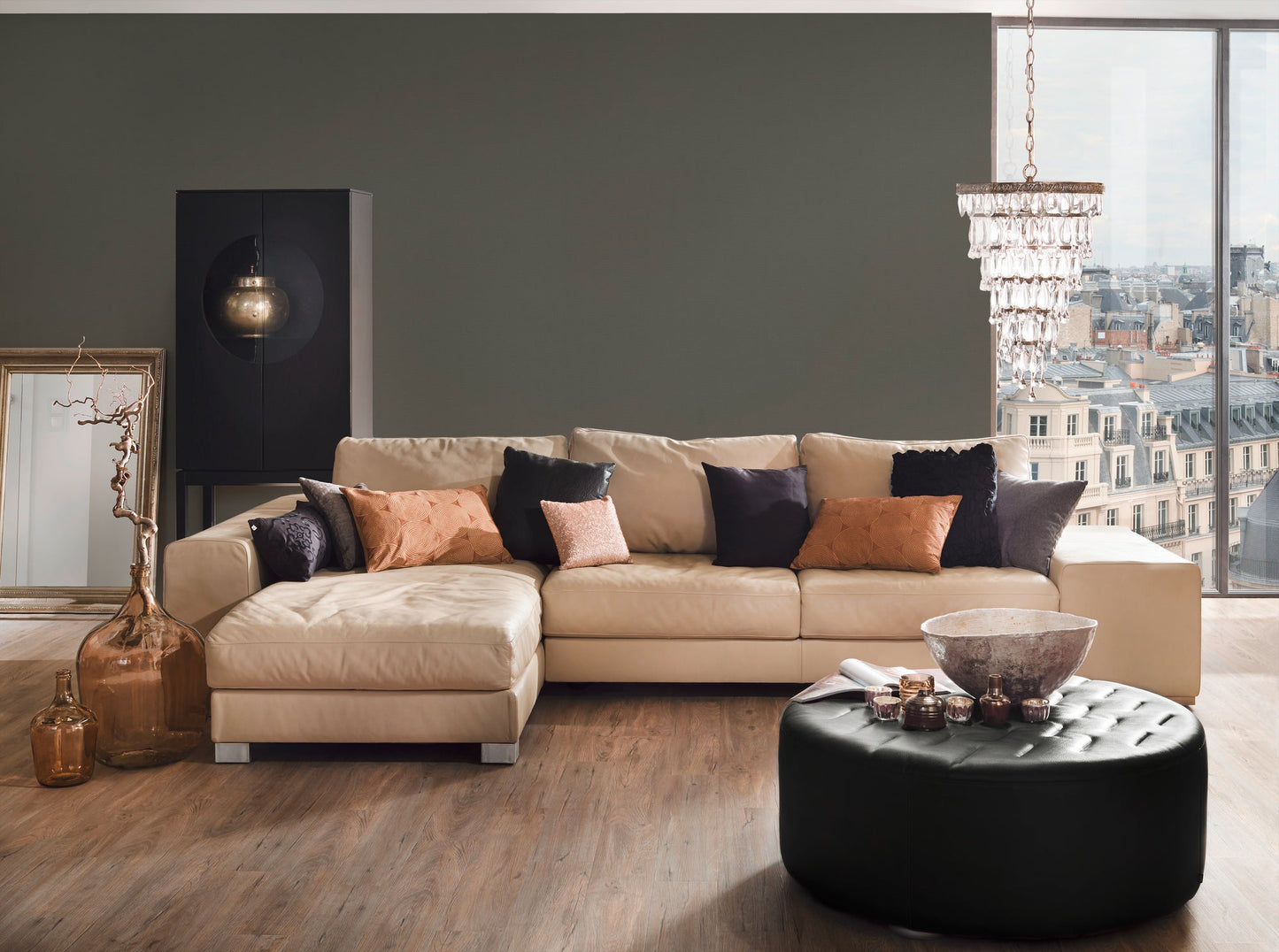 Architects Paper Castello Vinyl-Vliestapete Grau 10,05 m x 0,53 m