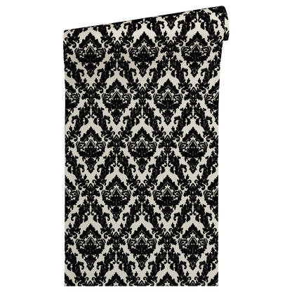 Architects Paper Castello Designtapete Schwarz Creme 10,05 m x 0,52 m