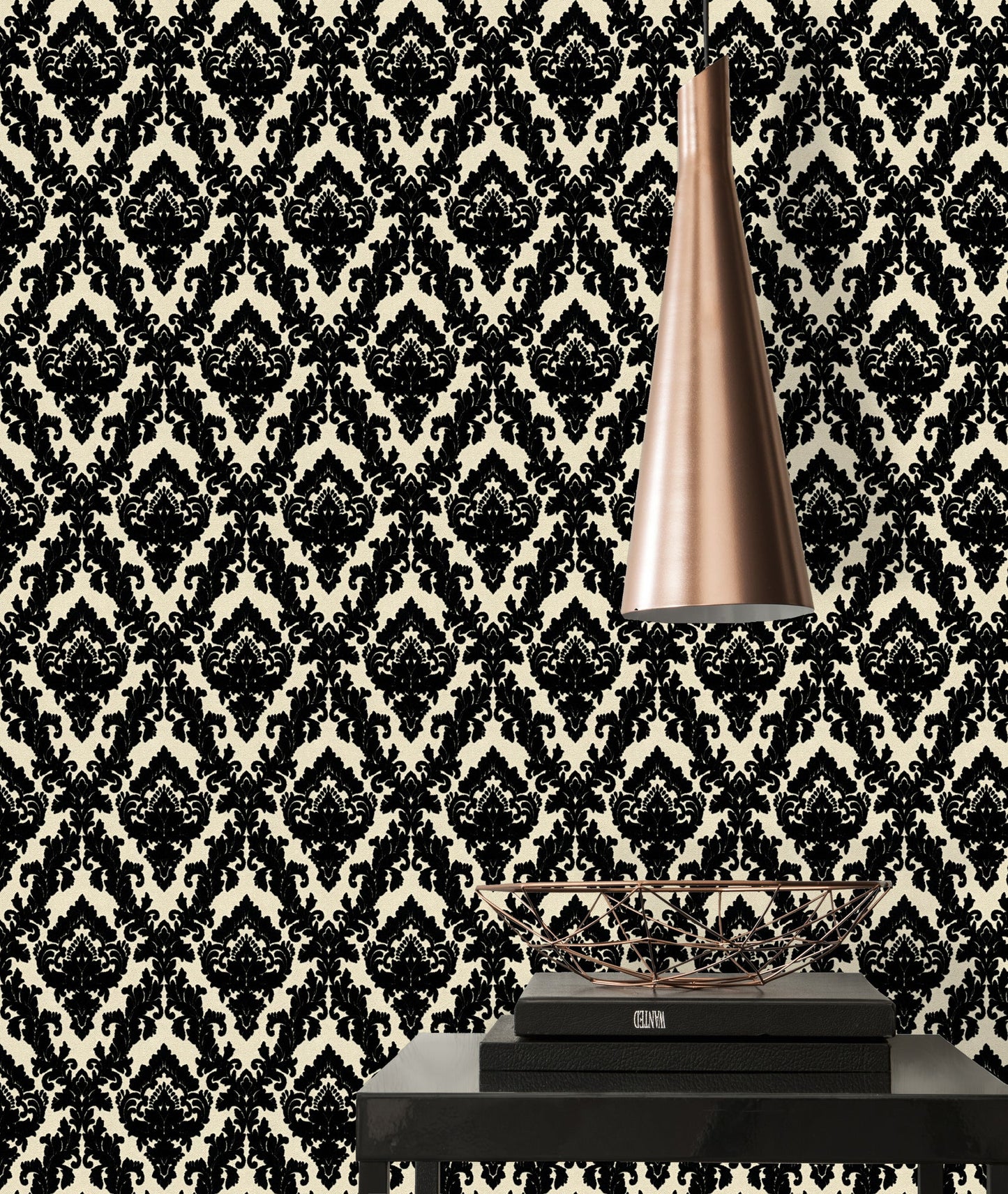 Architects Paper Castello Designtapete Schwarz Creme 10,05 m x 0,52 m
