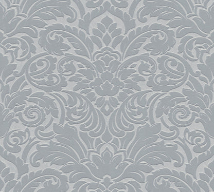 Architects Paper Castello Designtapete Silber Grau 10,05 m x 0,52 m