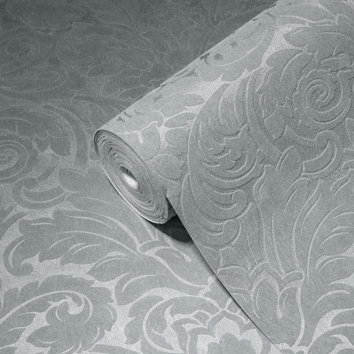 Architects Paper Castello Designtapete Silber Grau 10,05 m x 0,52 m