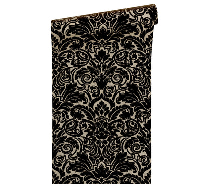 Architects Paper Castello Designtapete Schwarz Gold 10,05 m x 0,52 m
