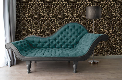 Architects Paper Castello Designtapete Schwarz Gold 10,05 m x 0,52 m