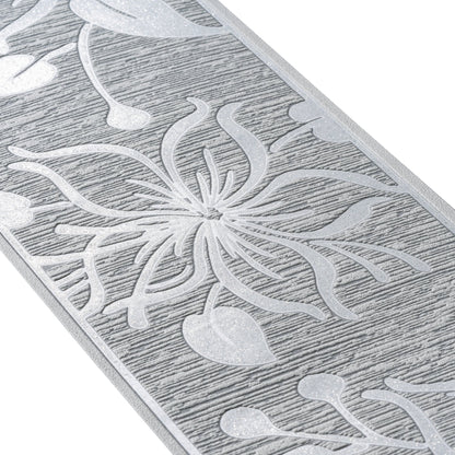 Only Borders 11 Dekobordüre selbstklebend Grau Metallic 5 m x 0,13 m