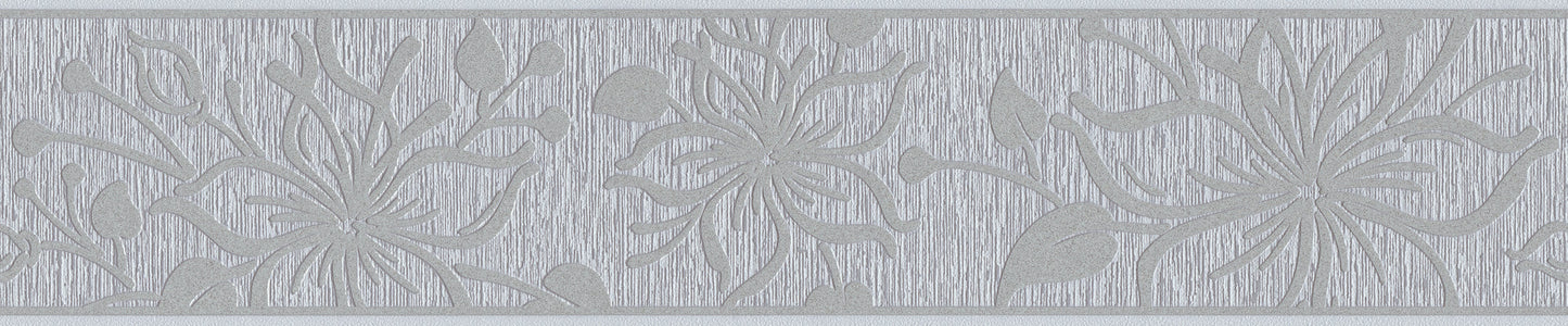 Only Borders 11 Dekobordüre selbstklebend Grau Metallic 5 m x 0,13 m