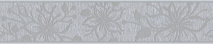 Only Borders 11 Dekobordüre selbstklebend Grau Metallic 5 m x 0,13 m