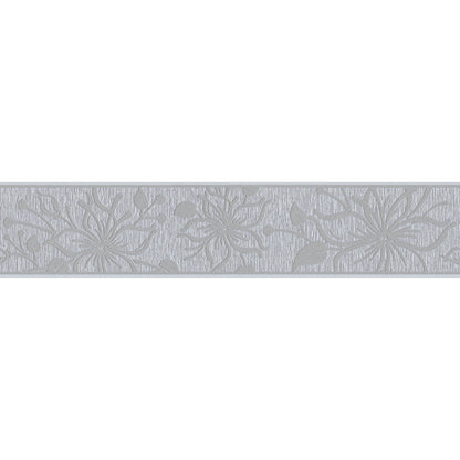Only Borders 11 Dekobordüre selbstklebend Grau Metallic 5 m x 0,13 m