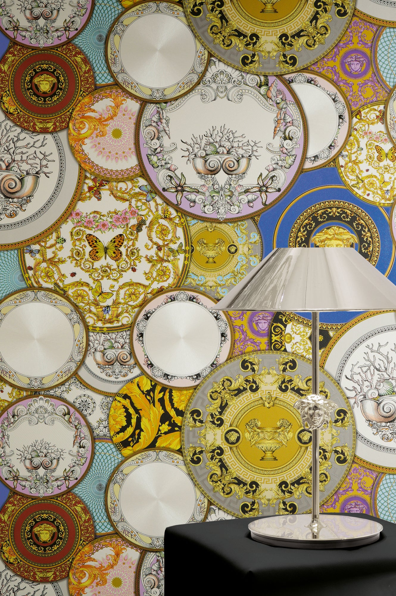Versace Art De La Table Blau - 10,05 m x 0,70 m