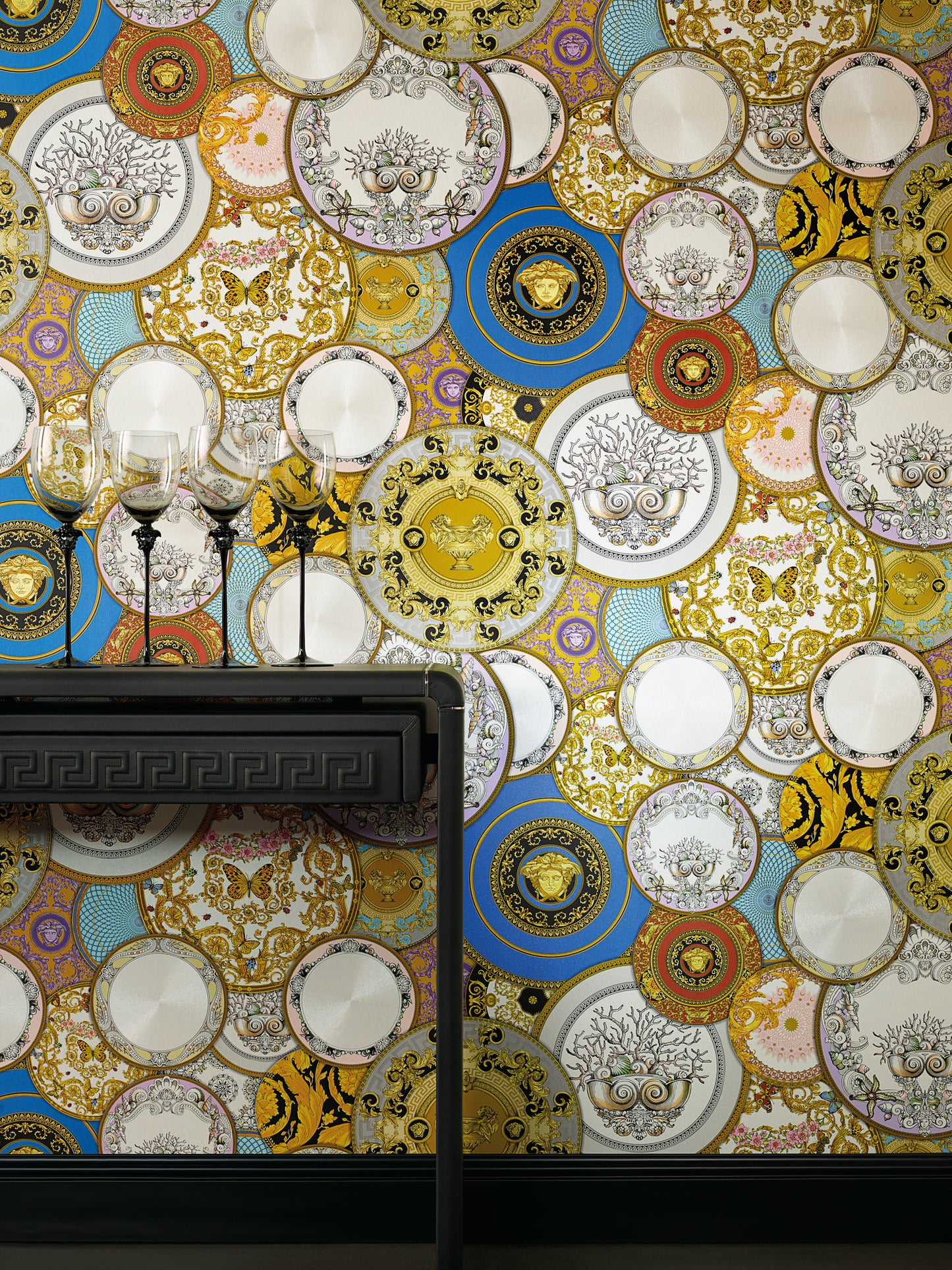 Versace Art De La Table Blau - 10,05 m x 0,70 m