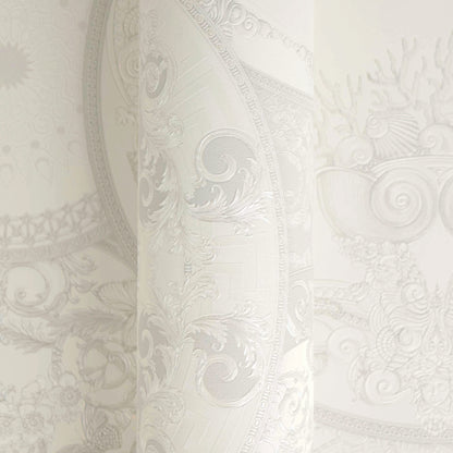 Versace Art De La Table Grau Weiß - 10,05 m x 0,70 m