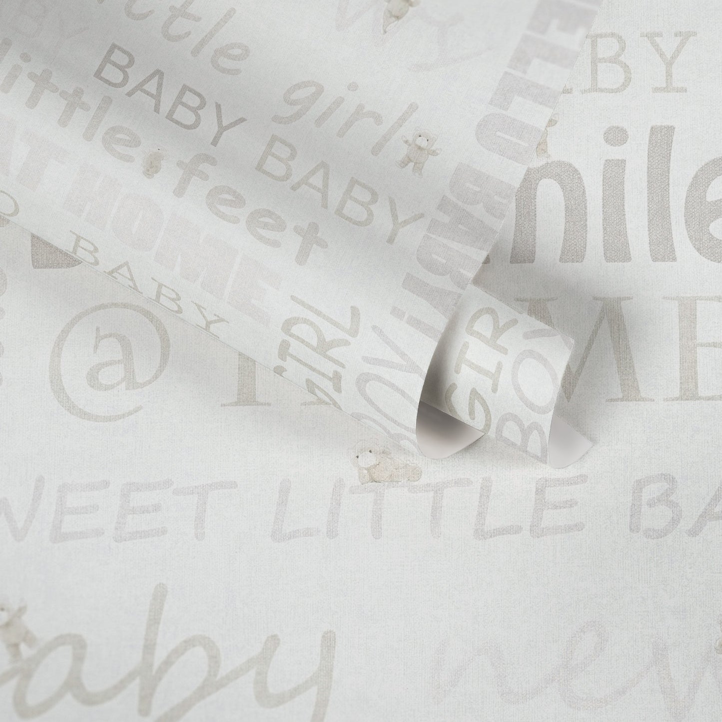 Little Stars Direktdruck-Vliestapete Weiß Creme Gold 10,05 m x 0,53 m