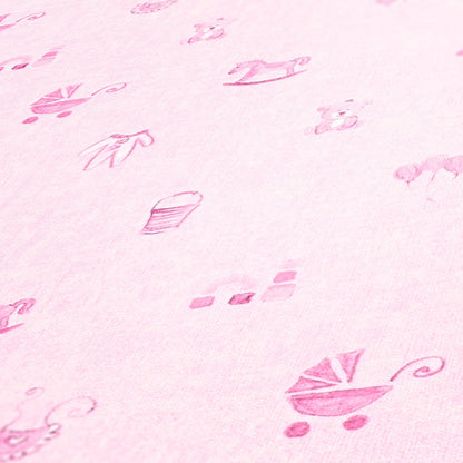 Little Stars Direktdruck-Vliestapete Rosa 10,05 m x 0,53 m