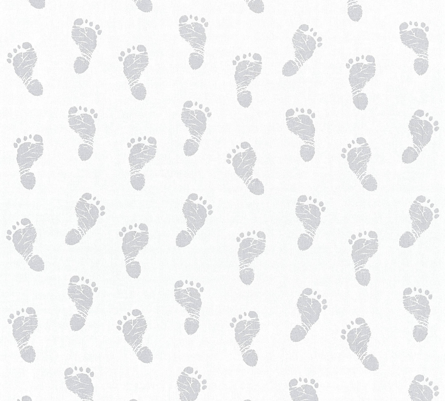 Little Stars Direktdruck-Vliestapete Silber Weiß 10,05 m x 0,53 m