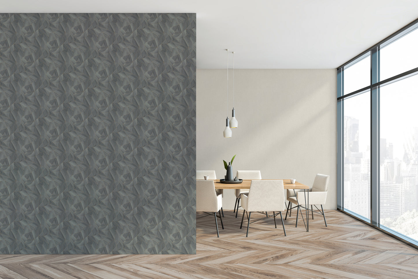 Livingwalls Daniel Hechter 7  Struktur Grau Gold - 10,05 m x 0,53 m