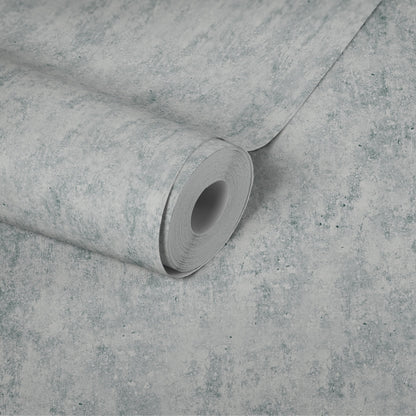 Beton Concrete und More Vinyl-Vliestapete Grau Silber 10,05 m x 0,53 m
