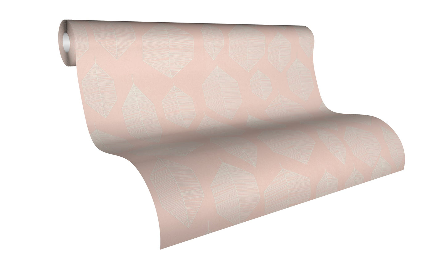 Livingwalls Colibri Vinyl-Vliestapete Rosa Weiß 10,05 m x 0,53 m