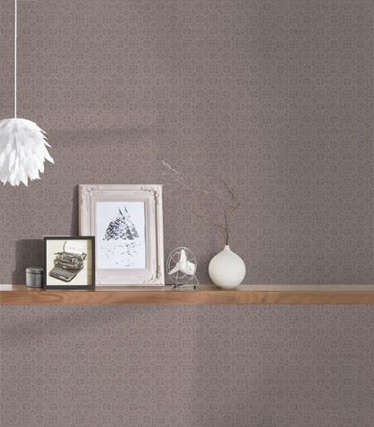 Livingwalls Hygge Schaum-Vliestapete Braun 10,05 m x 0,53 m