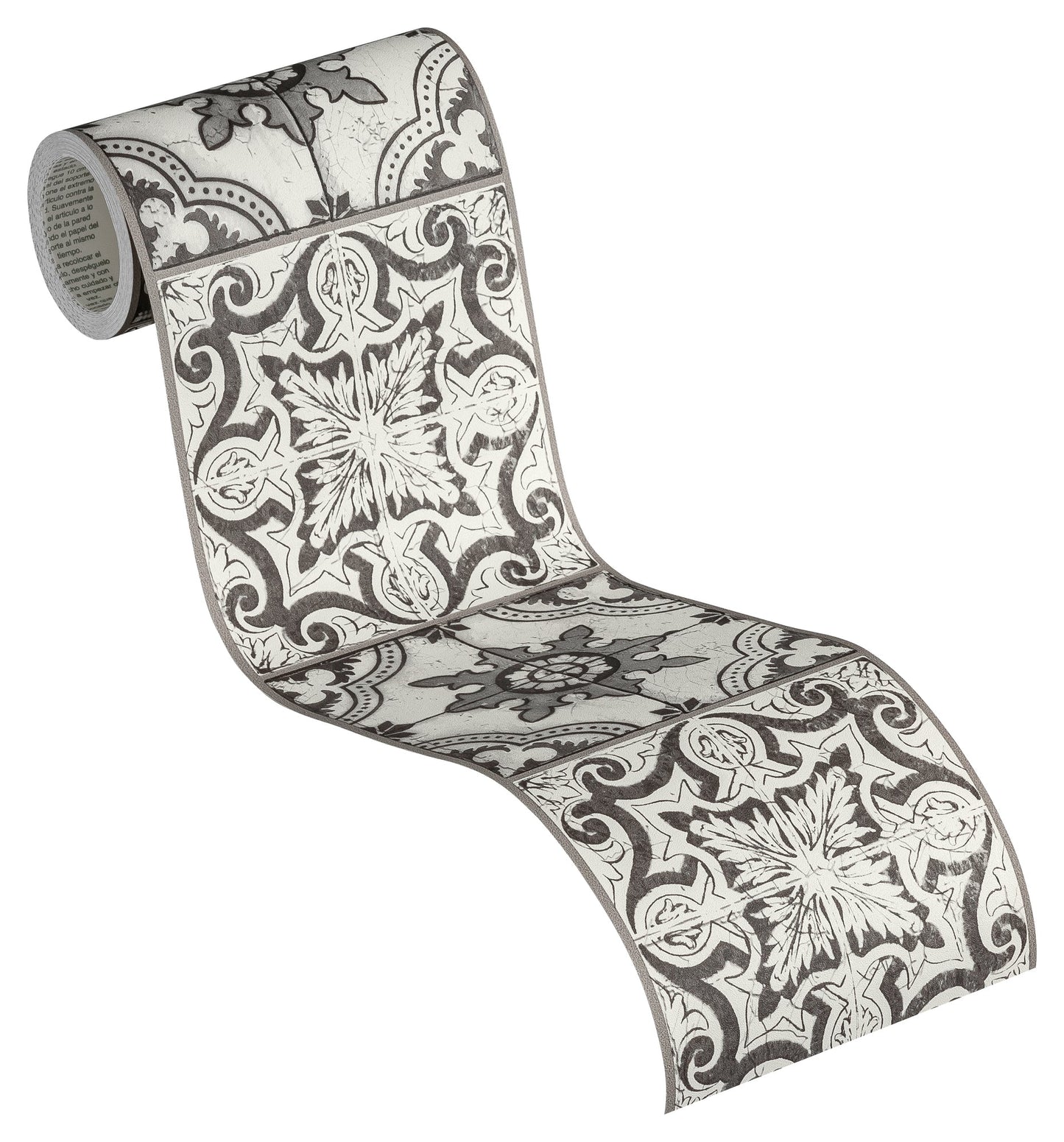 Only Borders 11 Dekobordüre selbstklebend Schwarz Weiß Grau 5 m x 0,13 m