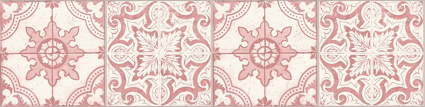 Only Borders 11 Dekobordüre selbstklebend Rot Weiß 5,00 m x 0,13 m