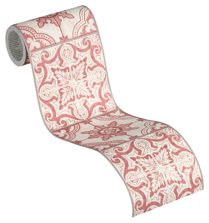 Only Borders 11 Dekobordüre selbstklebend Rot Weiß 5,00 m x 0,13 m
