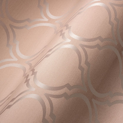 Architects Paper Di Seta Vlies-Textiltapete Rosa Orange Weiß 10,05 m x 0,70 m