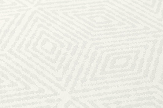 Architects Paper Di Seta Vlies-Textiltapete Grau Weiß 10,05 m x 0,70 m